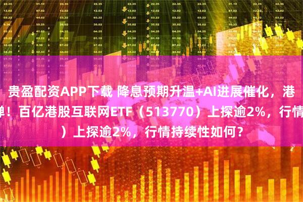 贵盈配资APP下载 降息预期升温+AI进展催化，港股AI低位反弹！百亿港股互联网ETF（513770）上探逾2%，行情持续性如何？